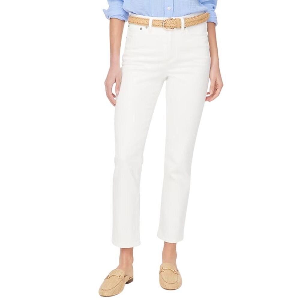 J.Crew Factory Essential Straight white jean All-day Stretch BX520 size 30